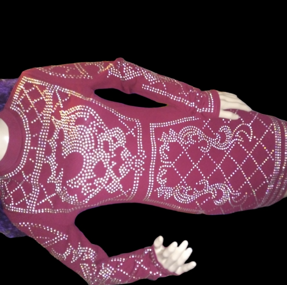 Red long sleeve dress